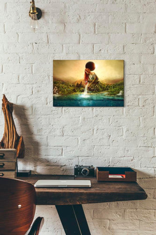 Image of 'Fountain of Eternity' by Mario Sanchez Nevado, Canvas Wall Art,12x18