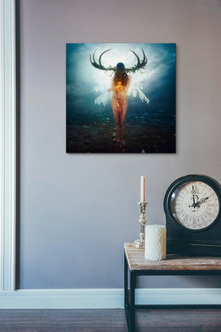 Image of 'Shelter' by Mario Sanchez Nevado, Canvas Wall Art,18x18