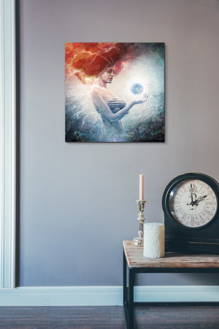 Image of 'Living Frequencies' by Mario Sanchez Nevado, Canvas Wall Art,18x18