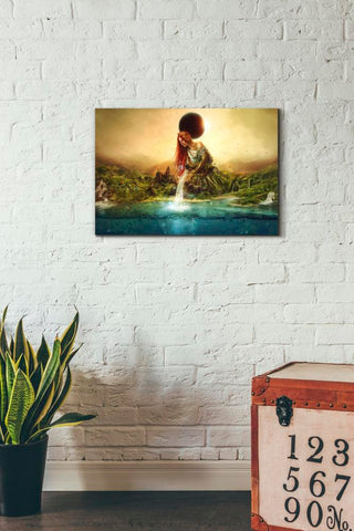 Image of 'Fountain of Eternity' by Mario Sanchez Nevado, Canvas Wall Art,18x26