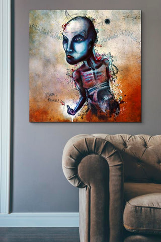 Image of 'Shut Up' by Mario Sanchez Nevado, Canvas Wall Art,37x37