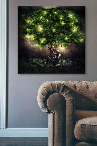 Image of 'Dear Darkness' by Mario Sanchez Nevado, Canvas Wall Art,37x37