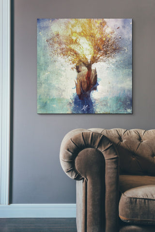 Image of 'Forgiveness' by Mario Sanchez Nevado, Canvas Wall Art,37x37