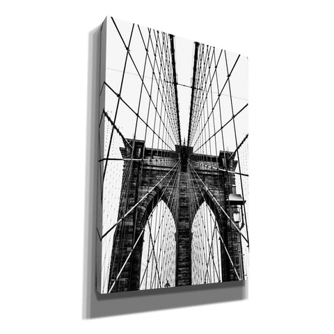 Image of 'Brooklyn Bridge Web Vertical' by Nicklas Gustafsson Canvas Wall Art