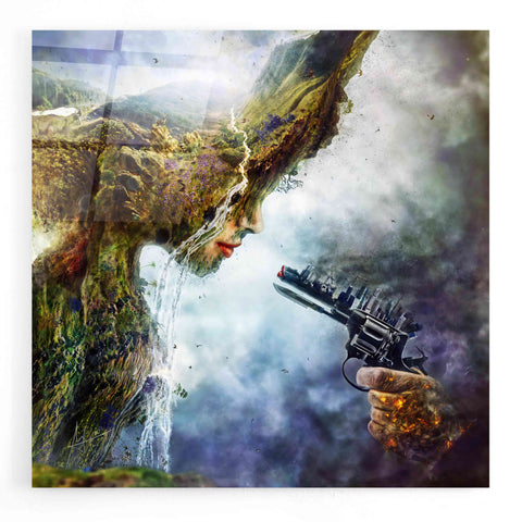 Image of 'Betrayal' by Mario Sanchez Nevado, Canvas Wall Art,Size 1 Square