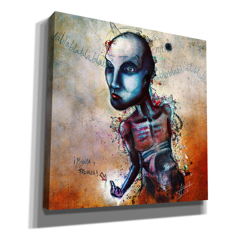 Image of 'Shut Up' by Mario Sanchez Nevado, Canvas Wall Art,Size 1 Square