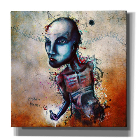 Image of 'Shut Up' by Mario Sanchez Nevado, Canvas Wall Art,Size 1 Square
