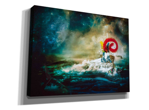 Image of 'El Transito De Las Ballenas' by Mario Sanchez Nevado, Canvas Wall Art,Size B Landscape
