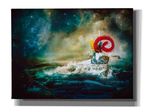 Image of 'El Transito De Las Ballenas' by Mario Sanchez Nevado, Canvas Wall Art,Size B Landscape