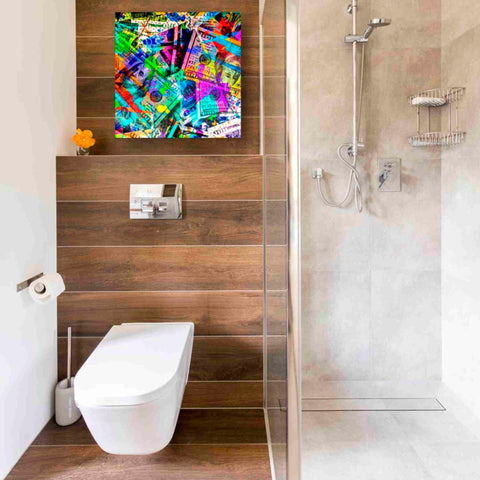 Image of 'Dirty Benjamins' Canvas Wall Art,18x18