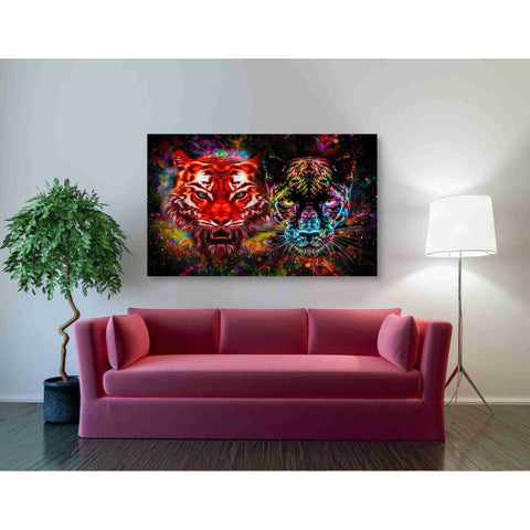 Image of 'Felis' Canvas Wall Art,54x40