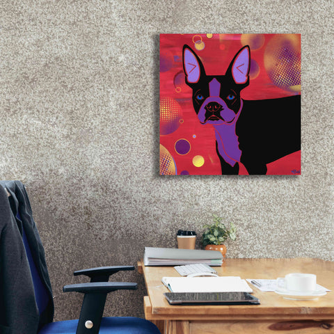 Image of 'Bubbly Boston' by Angela Bond Giclee Canvas Wall Art,26x26