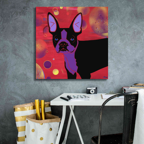 Image of 'Bubbly Boston' by Angela Bond Giclee Canvas Wall Art,26x26