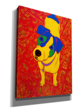 Image of 'Feisty Jack Russell' by Angela Bond Giclee Canvas Wall Art