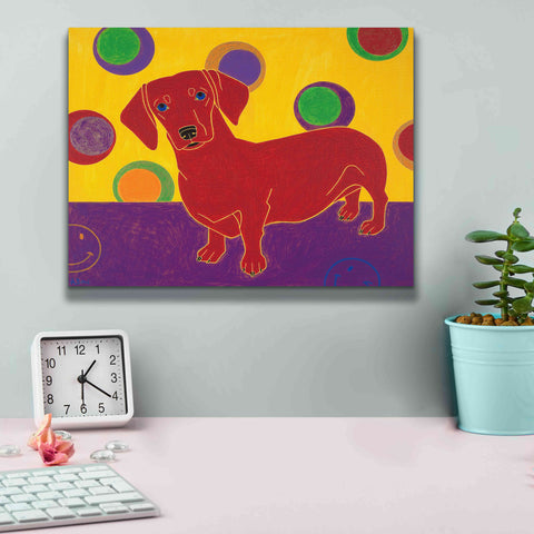 Image of 'Foot Long Fun III' by Angela Bond Giclee Canvas Wall Art,16x12