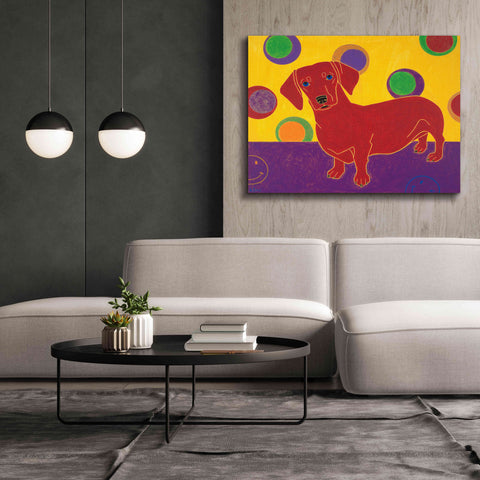 Image of 'Foot Long Fun III' by Angela Bond Giclee Canvas Wall Art,54x40