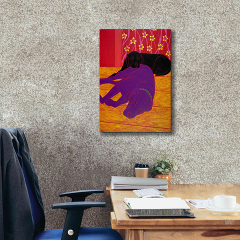 Image of 'Let Sleeping Dogs Lie' by Angela Bond Giclee Canvas Wall Art,18x26