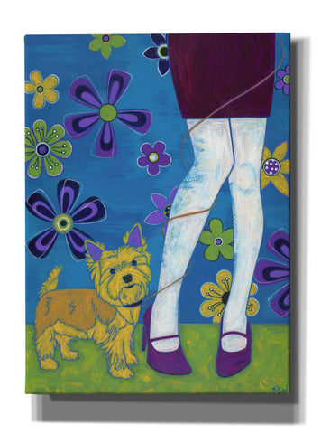 Image of 'The Yorkie Fandango' by Angela Bond Giclee Canvas Wall Art