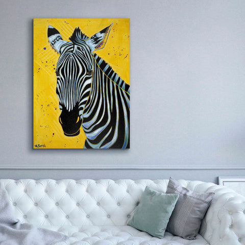 Image of 'Zebra' by Angela Bond Giclee Canvas Wall Art,40x54