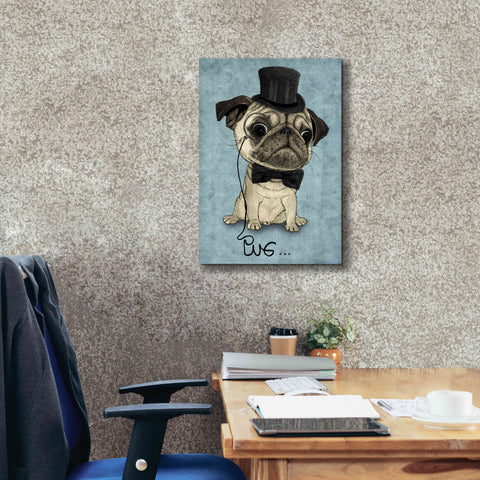Image of 'Gentle Pug' by Barruf Giclee Canvas Wall Art,18x26