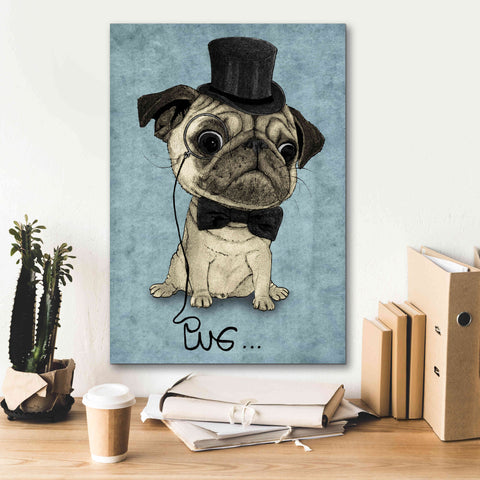 Image of 'Gentle Pug' by Barruf Giclee Canvas Wall Art,18x26