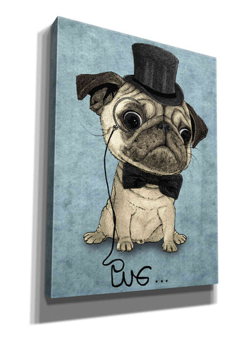 Image of 'Gentle Pug' by Barruf Giclee Canvas Wall Art