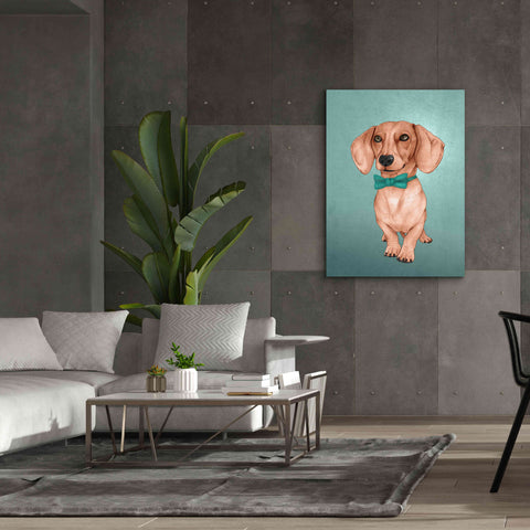Image of 'The Wiener Dog' by Barruf Giclee Canvas Wall Art,40x54