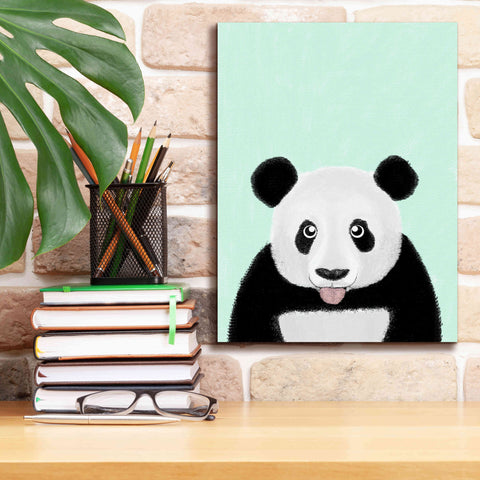 Image of 'Cute Panda' by Barruf Giclee Canvas Wall Art,12x16