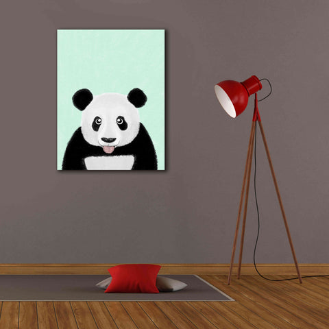 Image of 'Cute Panda' by Barruf Giclee Canvas Wall Art,26x34