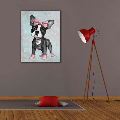 Image of 'Sweet Frenchie' by Barruf Giclee Canvas Wall Art,26x34
