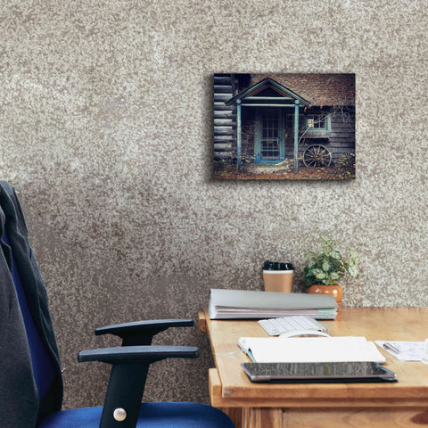 Image of 'Door to the Past' by Michael Broom Giclee Canvas Wall Art,16x12