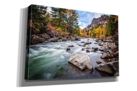 Image of 'Teton River Rush' by Michael Broom Giclee Canvas Wall Art