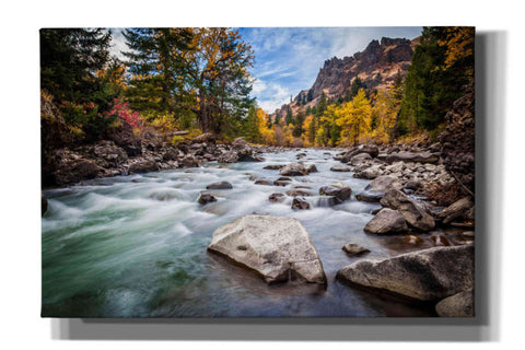 Image of 'Teton River Rush' by Michael Broom Giclee Canvas Wall Art