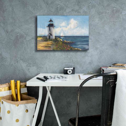 Image of 'Sunday Morning Sail' by Carol Rowan, Giclee Canvas Wall Art,18x12