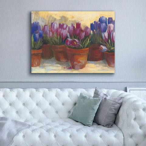 Image of 'Spring Crocus' by Carol Rowan, Giclee Canvas Wall Art,54x40