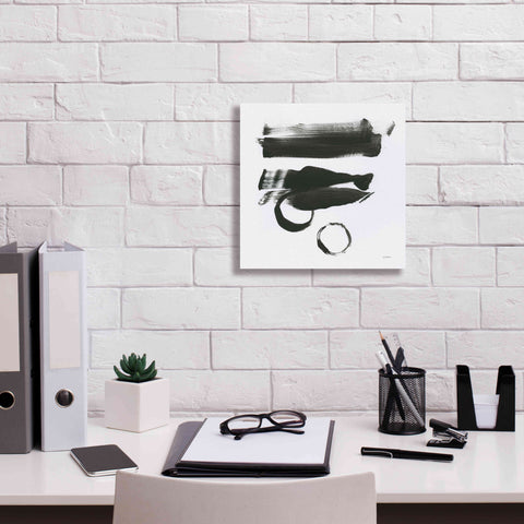 Image of 'Gold And Black Elements XVI' by Mike Schick, Giclee Canvas Wall Art,12x12