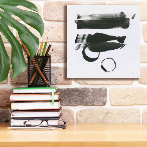 Image of 'Gold And Black Elements XVI' by Mike Schick, Giclee Canvas Wall Art,12x12