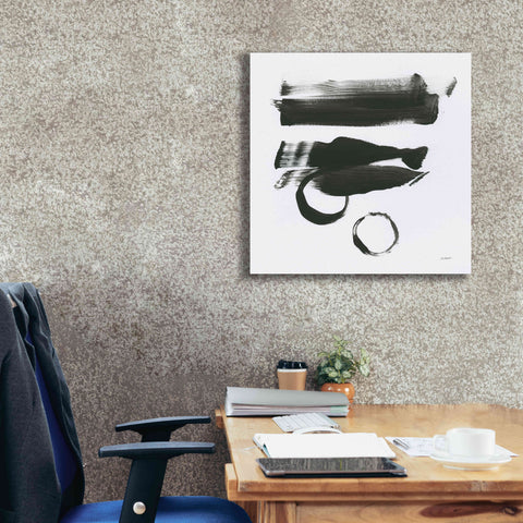 Image of 'Gold And Black Elements XVI' by Mike Schick, Giclee Canvas Wall Art,26x26