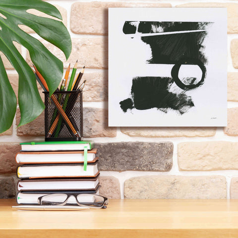 Image of 'Gold And Black Elements XVII' by Mike Schick, Giclee Canvas Wall Art,12x12