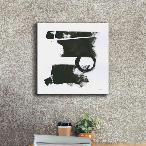 Image of 'Gold And Black Elements XVII' by Mike Schick, Giclee Canvas Wall Art,18x18