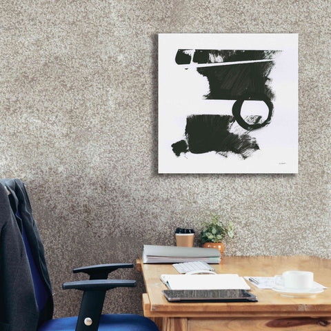 Image of 'Gold And Black Elements XVII' by Mike Schick, Giclee Canvas Wall Art,26x26