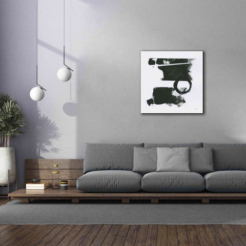 Image of 'Gold And Black Elements XVII' by Mike Schick, Giclee Canvas Wall Art,37x37