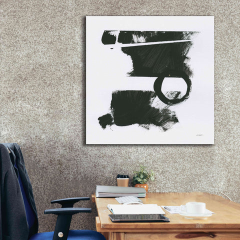 Image of 'Gold And Black Elements XVII' by Mike Schick, Giclee Canvas Wall Art,37x37