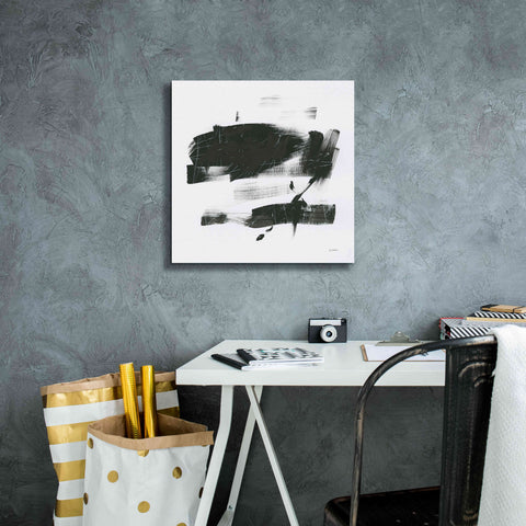 Image of 'Gold And Black Elements XX' by Mike Schick, Giclee Canvas Wall Art,18x18