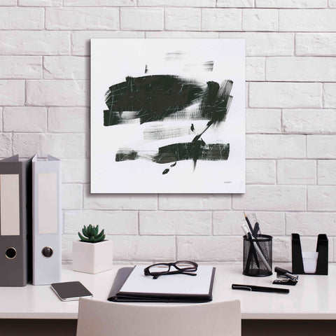 Image of 'Gold And Black Elements XX' by Mike Schick, Giclee Canvas Wall Art,18x18