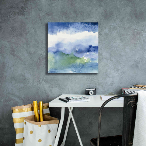 Image of 'Midnight At The Lake III' by Mike Schick, Giclee Canvas Wall Art,18x18