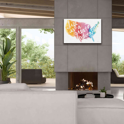 Image of 'Watercolor Usa' by Mike Schick, Giclee Canvas Wall Art,40x26