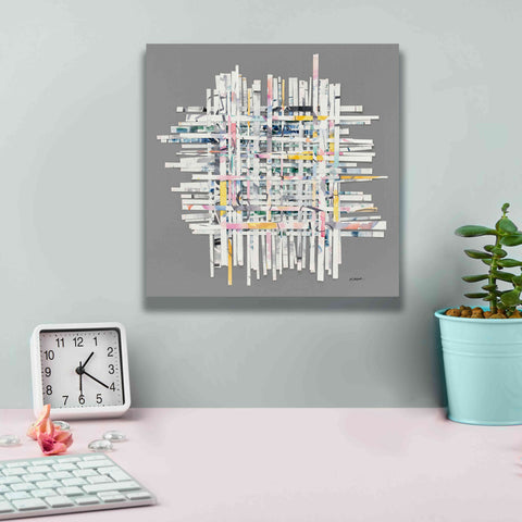 Image of 'New Morning On Gray' by Mike Schick, Giclee Canvas Wall Art,12x12