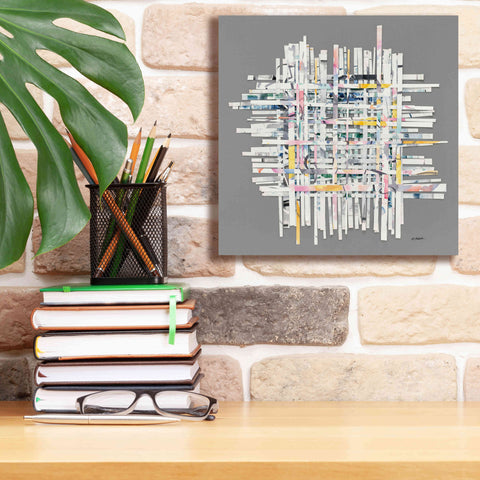 Image of 'New Morning On Gray' by Mike Schick, Giclee Canvas Wall Art,12x12