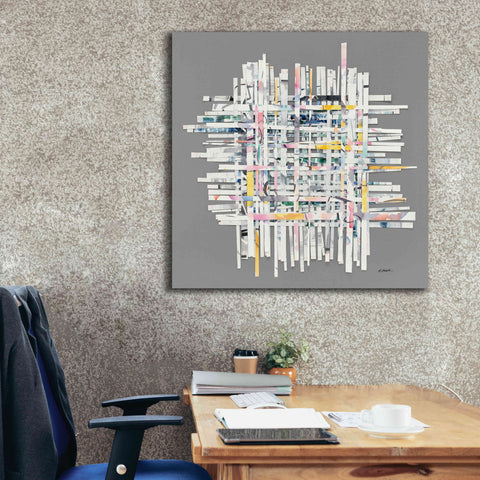 Image of 'New Morning On Gray' by Mike Schick, Giclee Canvas Wall Art,37x37